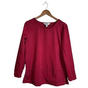 AKS Amy K Su Women’s S Red Tencel Top